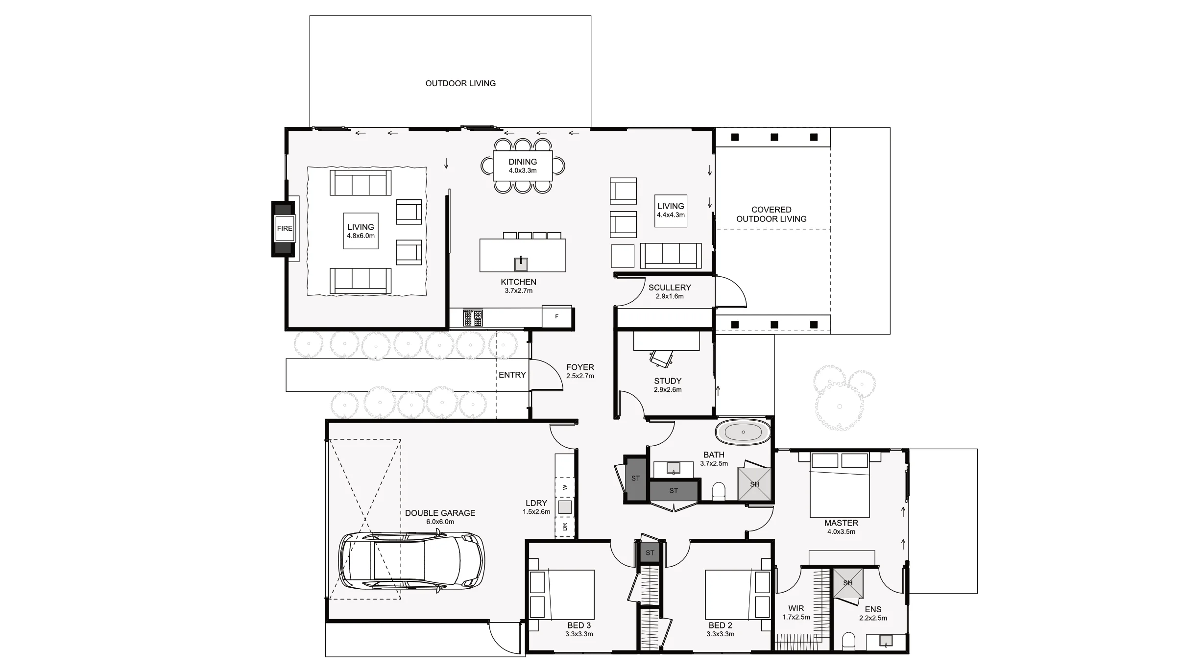 Tasman Twin floor plan