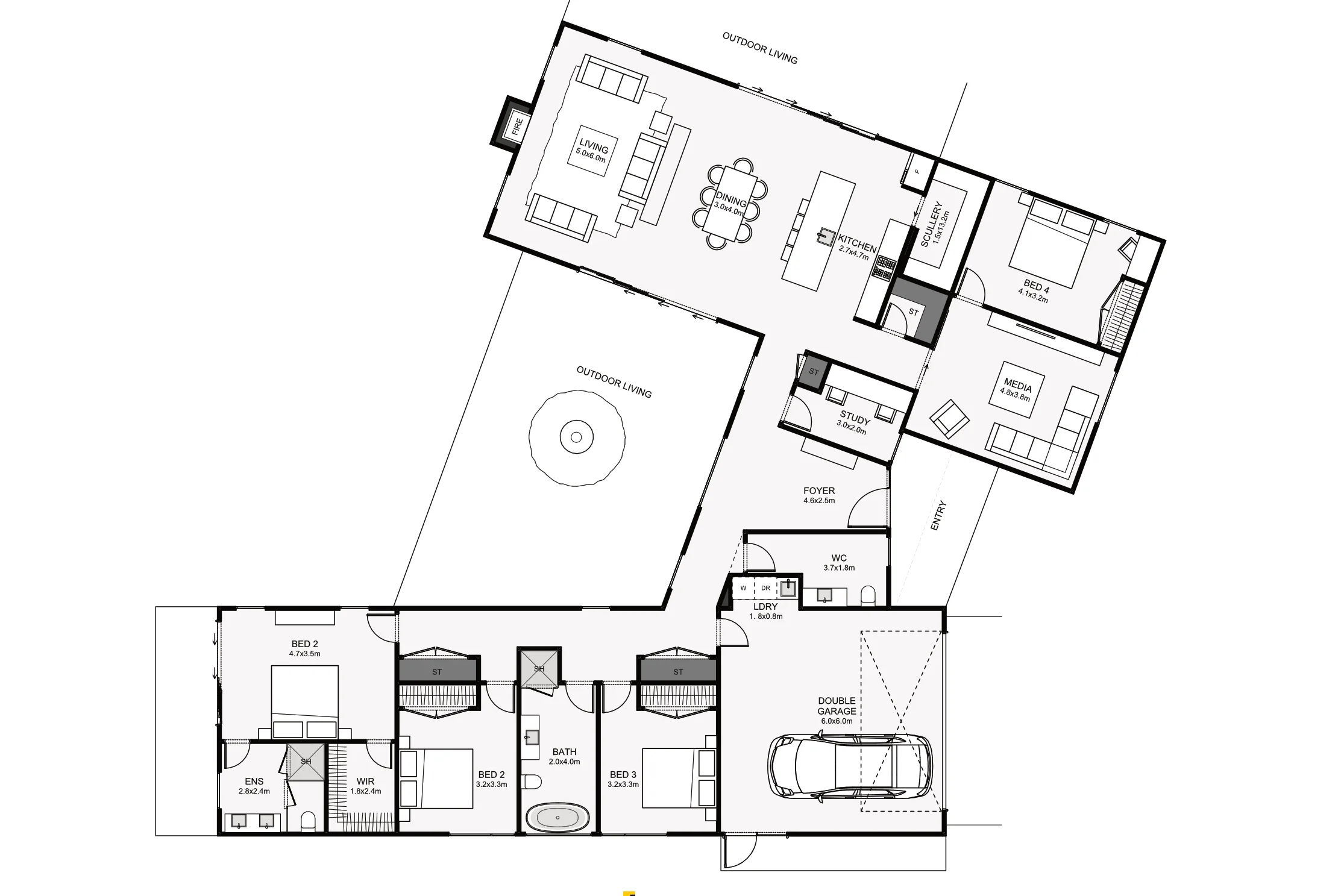 Pavilion Retreat floor plan